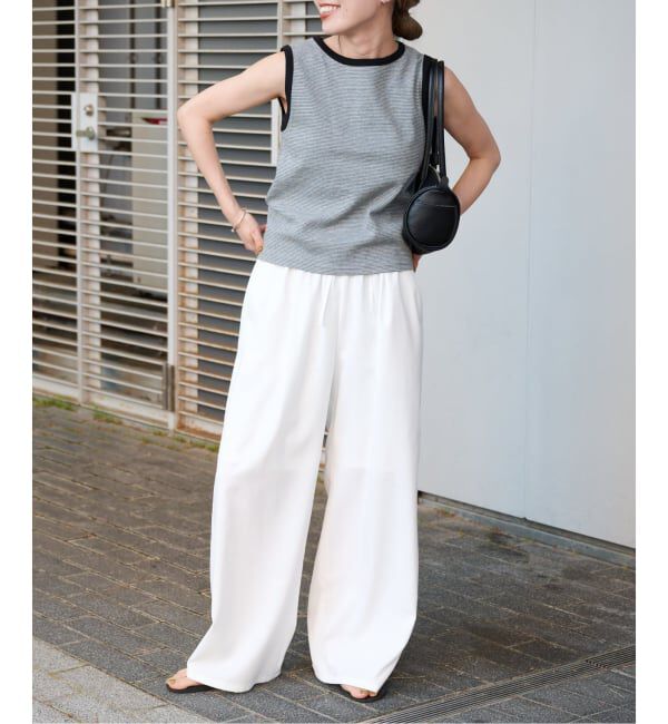 OUTDOOR PRODUCTS Usual Things「リンガーボーダーノースリ セットアップ対応」|タンクトップ|