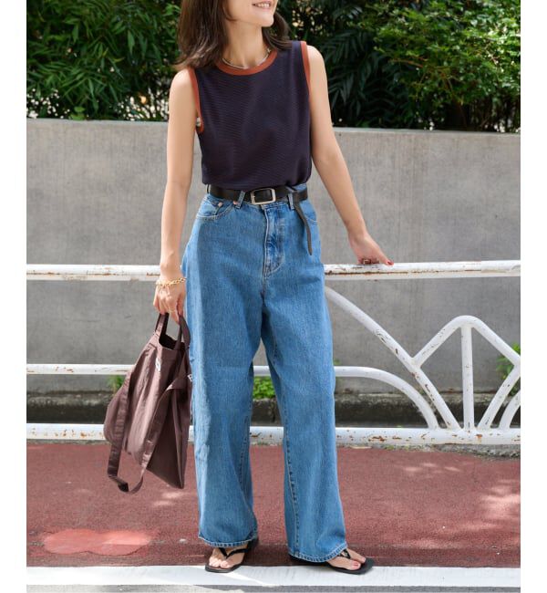 OUTDOOR PRODUCTS Usual Things「リンガーボーダーノースリ セットアップ対応」|タンクトップ|