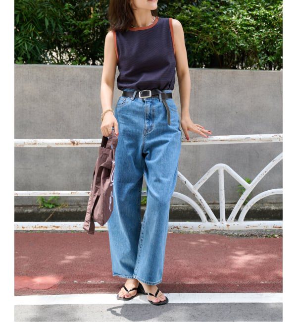 OUTDOOR PRODUCTS Usual Things「リンガーボーダーノースリ セットアップ対応」|タンクトップ|