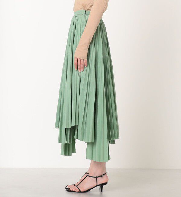 TOMORROWLAND BUYING WEAR「PLAN C PLEATED LONG SKIRT アシンメトリー プリーツスカート」|スカート|