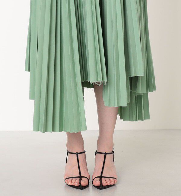 TOMORROWLAND BUYING WEAR「PLAN C PLEATED LONG SKIRT アシンメトリー プリーツスカート」|スカート|