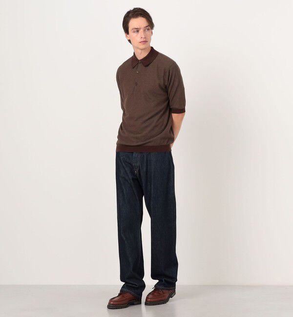 TOMORROWLAND MENS「【別注】JOHN SMEDLEY 30Gハニカム編み ニットポロ ISIS」|ニット・セーター|