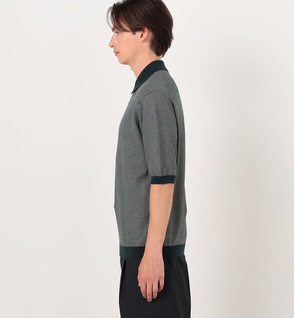 TOMORROWLAND MENS「【別注】JOHN SMEDLEY 30Gハニカム編み ニットポロ ISIS」|ニット・セーター|