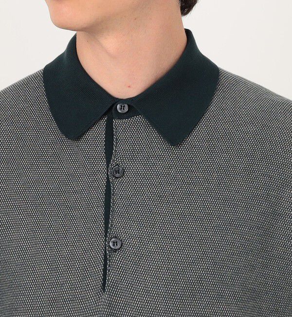 TOMORROWLAND MENS「【別注】JOHN SMEDLEY 30Gハニカム編み ニットポロ ISIS」|ニット・セーター|