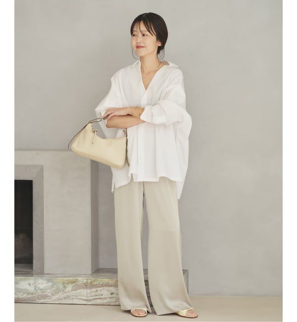 Plage「《追加》dull satin relax パンツ」|その他|