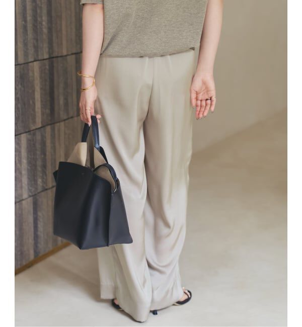 Plage「《追加》dull satin relax パンツ」|その他|