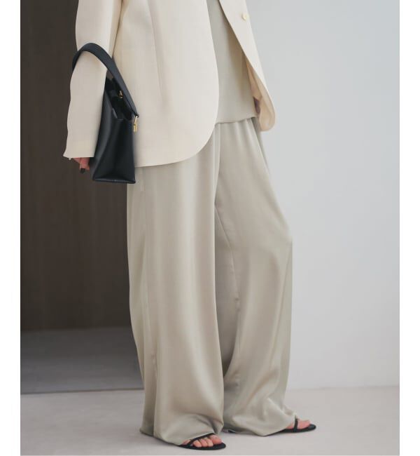 Plage「《追加》dull satin relax パンツ」|その他|