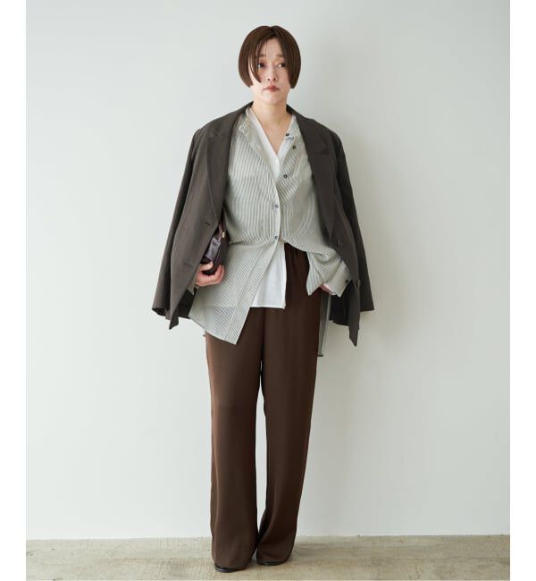 Plage「《追加》dull satin relax パンツ」|その他|