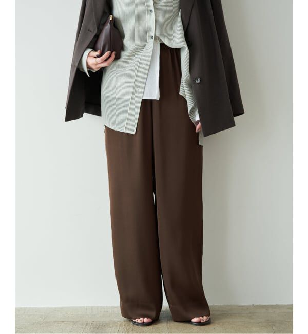 Plage「《追加》dull satin relax パンツ」|その他|