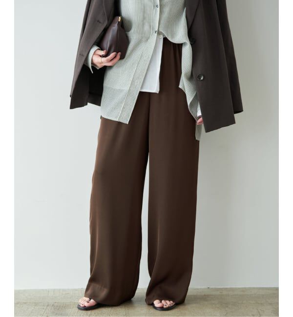 Plage「《追加》dull satin relax パンツ」|その他|