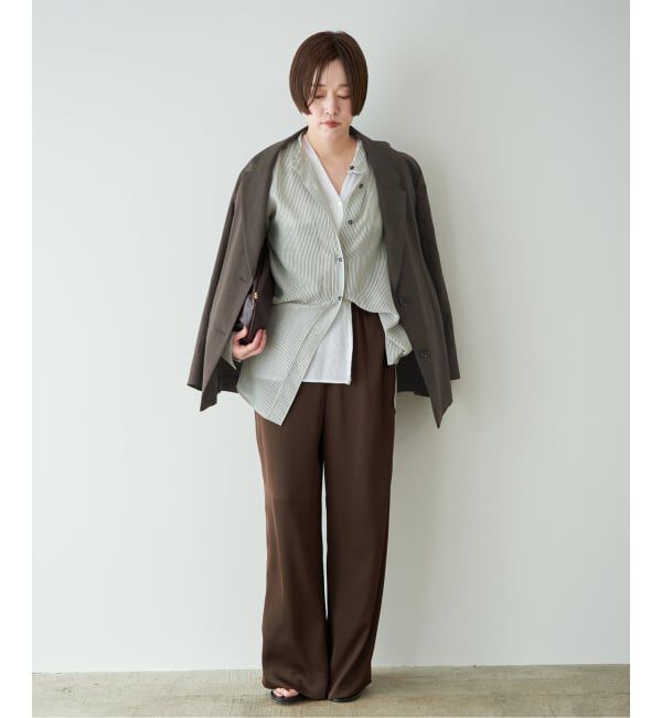 Plage「《追加》dull satin relax パンツ」|その他|