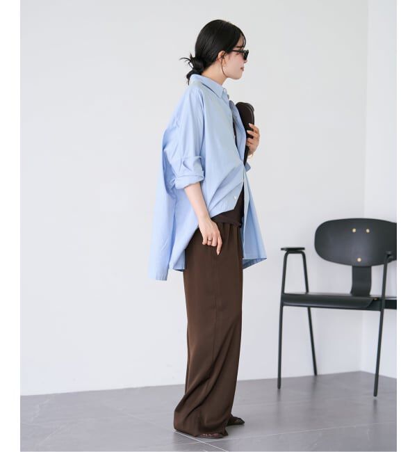 Plage「《追加》dull satin relax パンツ」|その他|