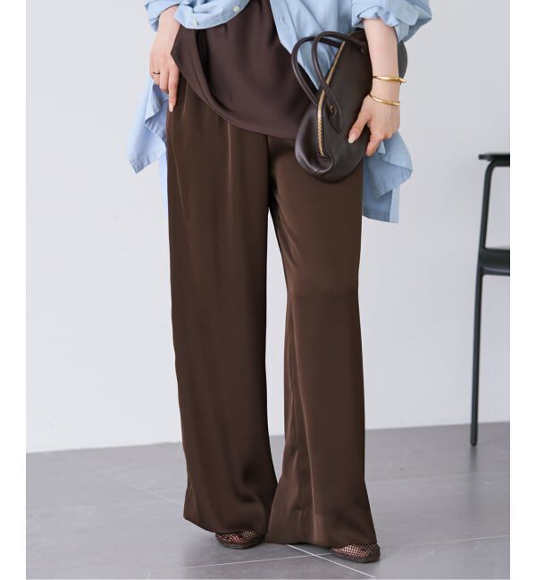 Plage「《追加》dull satin relax パンツ」|その他|