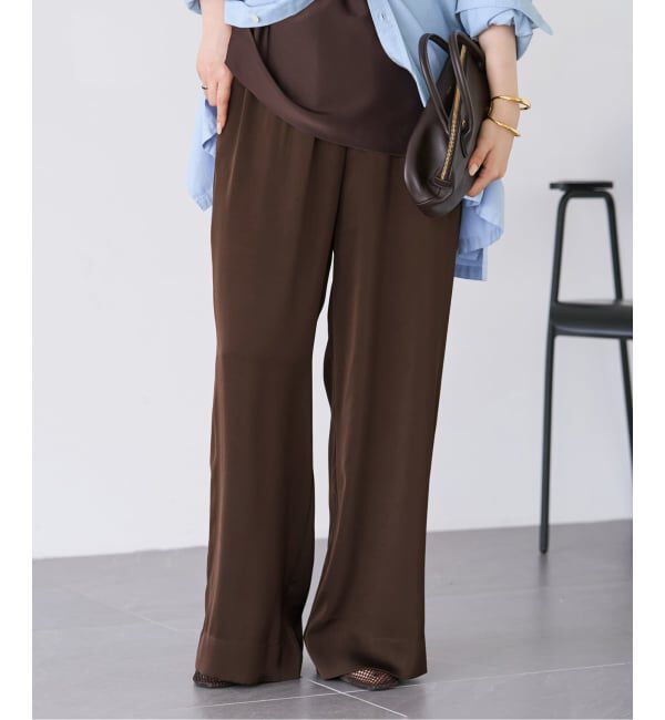 Plage「《追加》dull satin relax パンツ」|その他|