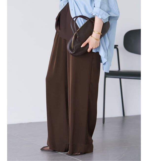 Plage「《追加》dull satin relax パンツ」|その他|