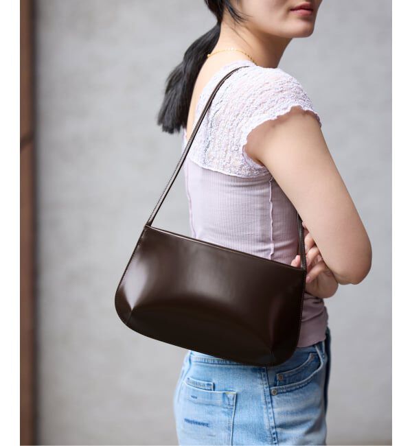 IENA「fane/フェイン BRA BAG ショルダーバッグ」|ショルダー・メッセンジャー|ブラウン