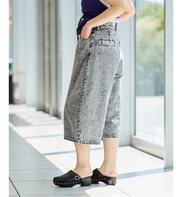 IENA LA BOUCLE「IENA LA BOUCLE ケミカルハーフデニムパンツ」|その他|