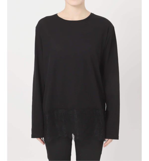 JOURNAL STANDARD「《追加5》レースヘム クルーネックシアーロングT」|Tシャツ・カットソー|