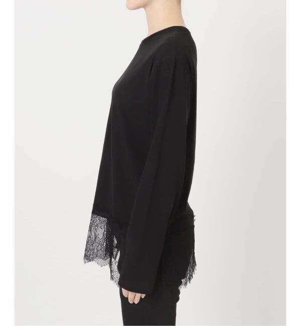 JOURNAL STANDARD「《追加5》レースヘム クルーネックシアーロングT」|Tシャツ・カットソー|