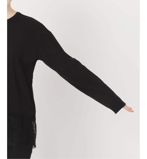 JOURNAL STANDARD「《追加5》レースヘム クルーネックシアーロングT」|Tシャツ・カットソー|