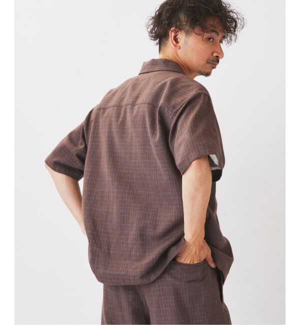 JOURNAL STANDARD relume「コットンリネン カスリ スラブ スモック 半袖シャツ」|シャツ・ブラウス|