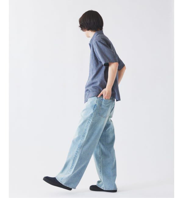 JOURNAL STANDARD relume「コットンリネン カスリ スラブ スモック 半袖シャツ」|シャツ・ブラウス|