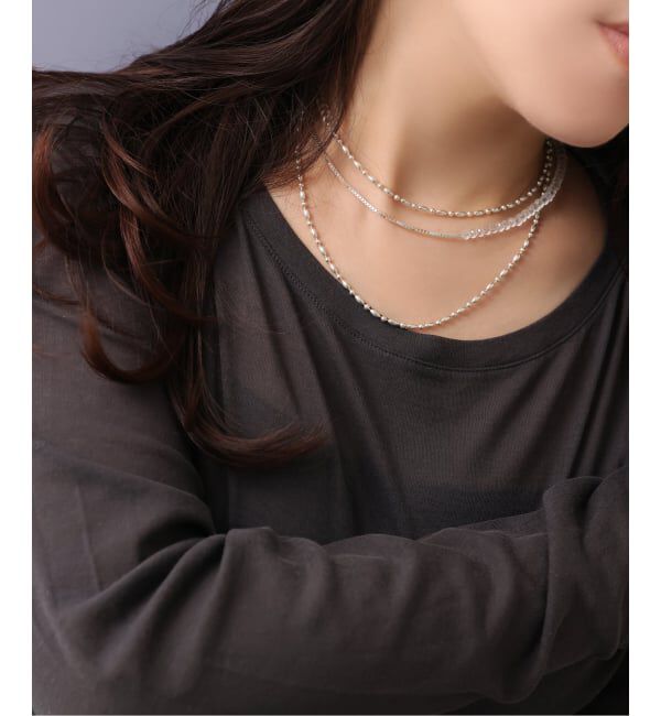 Spick and Span「【SAMH by LILAS】ナツメボールチェーンネックレス SV」|ネックレス|