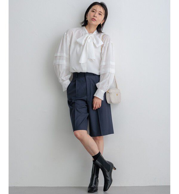 23区「【CLASSY.10月号掲載/洗える】TWマットクロス ハーフパンツ」|その他|