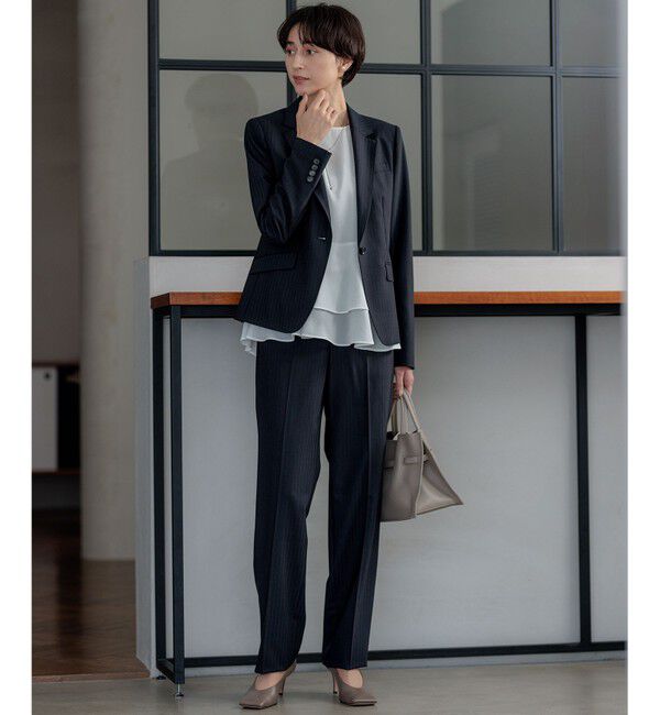 23区「【セットアップ対応】ラフィーネウール テーパードパンツ」|その他|