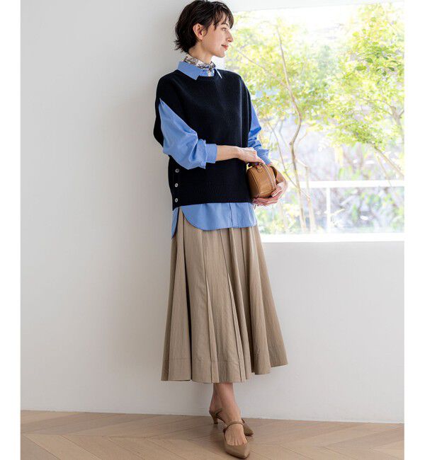 23区「【見上愛さん着用/VERY・FUDGE掲載】CANCLINI シャーティング ベーシックシャツ」|シャツ・ブラウス|