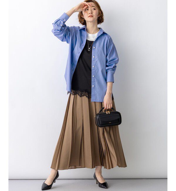 23区「【見上愛さん着用/VERY・FUDGE掲載】CANCLINI シャーティング ベーシックシャツ」|シャツ・ブラウス|