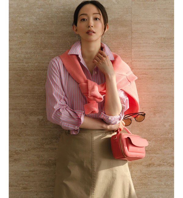 23区「【見上愛さん着用/VERY・FUDGE掲載】CANCLINI シャーティング ベーシックシャツ」|シャツ・ブラウス|ﾋﾟﾝｸ&times;ｻｯ