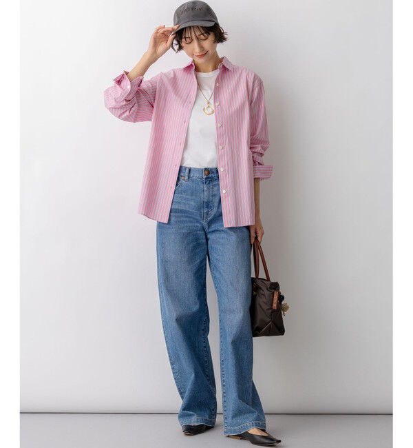 23区「【見上愛さん着用/VERY・FUDGE掲載】CANCLINI シャーティング ベーシックシャツ」|シャツ・ブラウス|