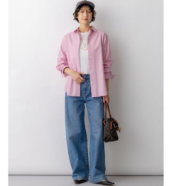 23区「【見上愛さん着用/VERY・FUDGE掲載】CANCLINI シャーティング ベーシックシャツ」|シャツ・ブラウス|