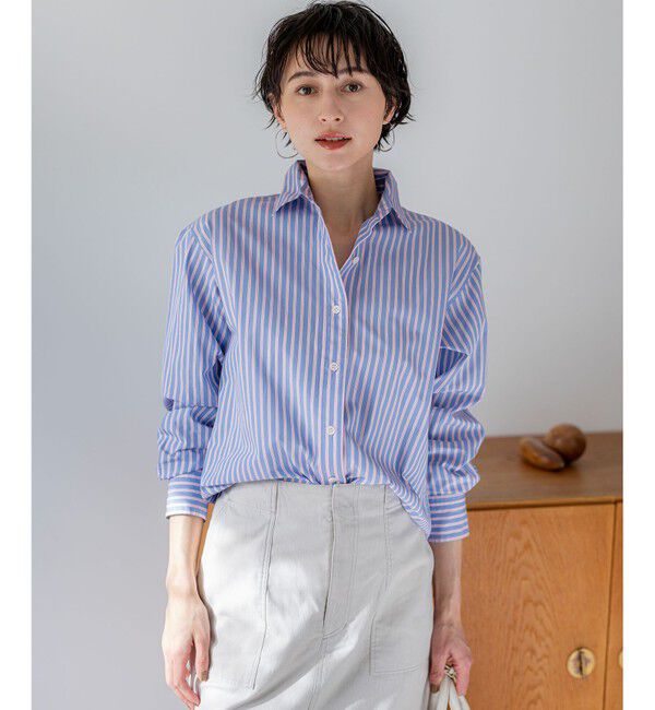 23区「【見上愛さん着用/VERY・FUDGE掲載】CANCLINI シャーティング ベーシックシャツ」|シャツ・ブラウス|