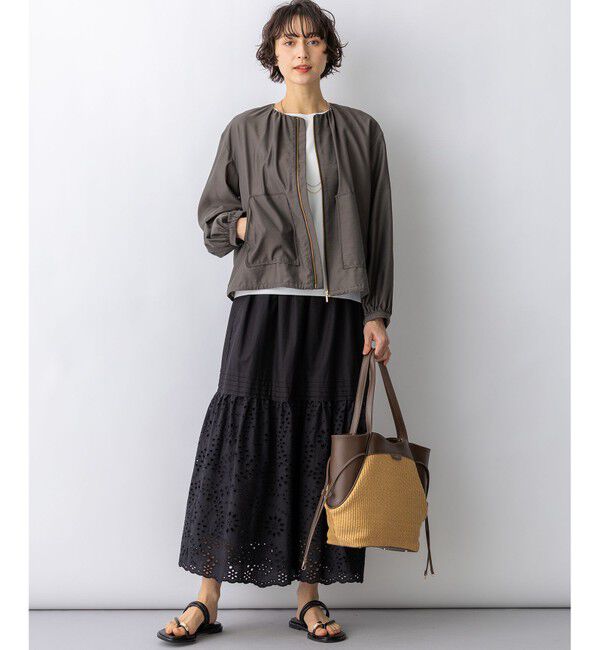 23区「ペーパーライクコンビ トートバッグ (M)」|トートバッグ|