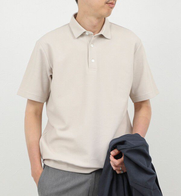 NOLLEY'S goodman「《ビジカジ対応》ローゼンジカノコ 抗菌防臭ドレスポロシャツ / ビズポロ 26SS」|ポロシャツ|グレーベージュ