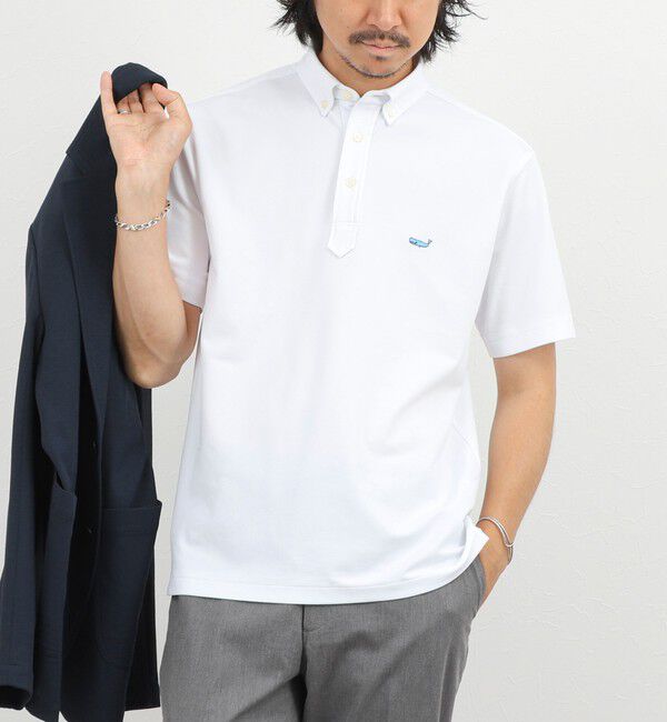 NOLLEY'S goodman「《ビジカジ対応》クジラ Polo ボタンダウンポロシャツ 26SS」|ポロシャツ|ホワイト