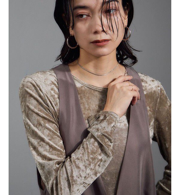 SALON adam et rope'「シアーフォグベロアL/TEE」|Tシャツ・カットソー|