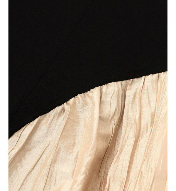 ADAM ET ROPE'「【WEB限定】フロントZIPコンビギャザーワンピース」|ワンピース|
