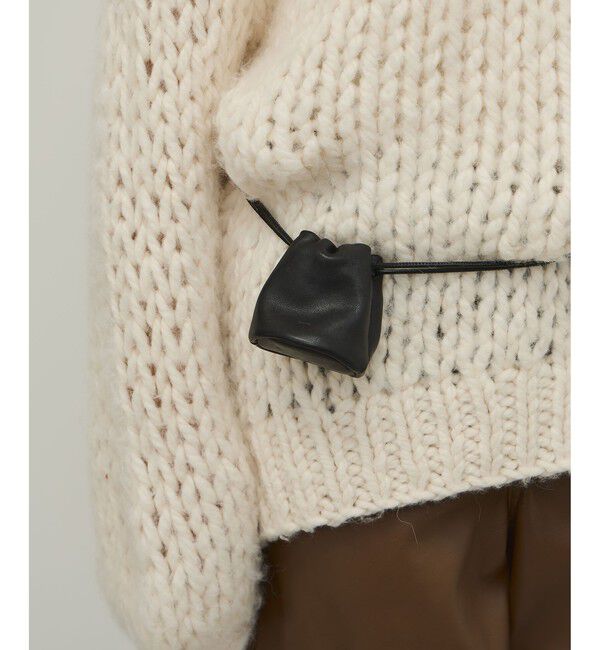 ADAM ET ROPE'「【PFT】Drawstrig Mini Pochette」|ショルダー・メッセンジャー|