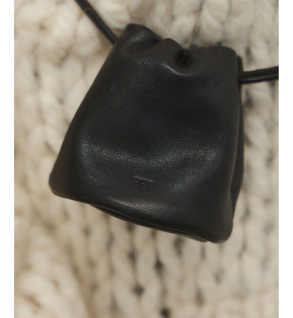 ADAM ET ROPE'「【PFT】Drawstrig Mini Pochette」|ショルダー・メッセンジャー|