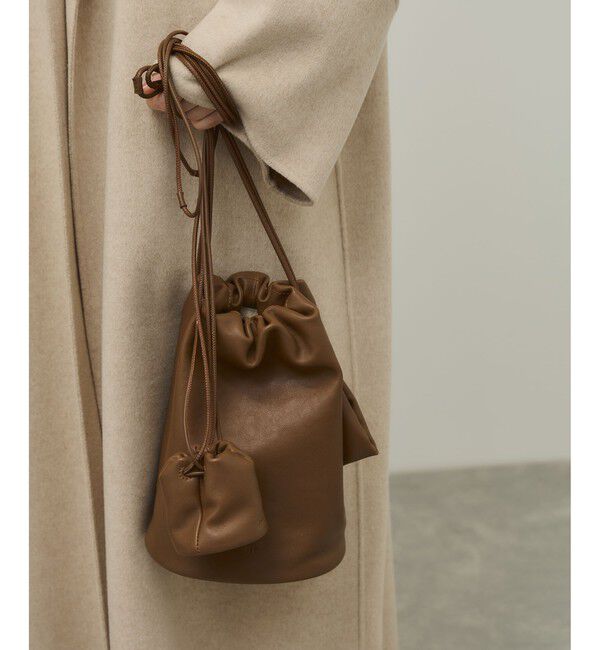ADAM ET ROPE'「【PFT】Drawstrig Mini Pochette」|ショルダー・メッセンジャー|