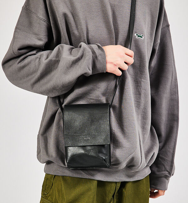 ABAHOUSE「【YArKA/ヤーカ】real leather box flap shoulde」|ショルダー・メッセンジャー|