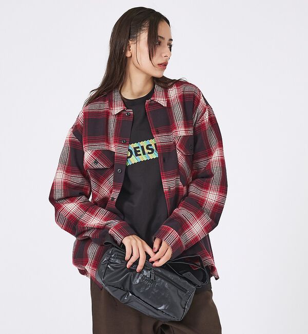 ABAHOUSE「【UNIVERSAL OVERALL/ユニバーサルオーバーオール】Surplus」|ショルダー・メッセンジャー|ブラック