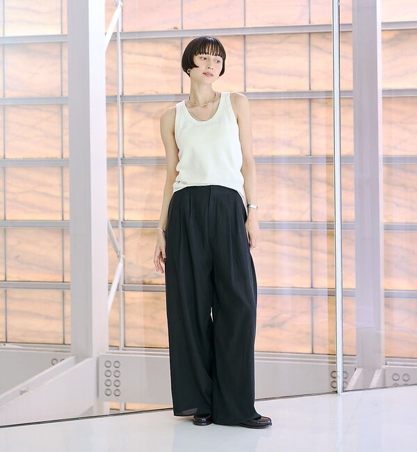 Rouge vif「【セットアップ対応】フィブリルイージーパンツ/ウエストゴム」|その他|