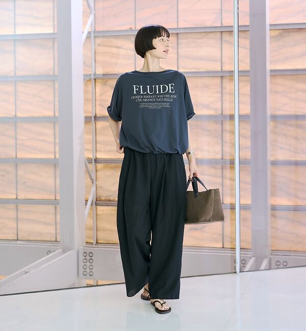 Rouge vif「【セットアップ対応】フィブリルイージーパンツ/ウエストゴム」|その他|