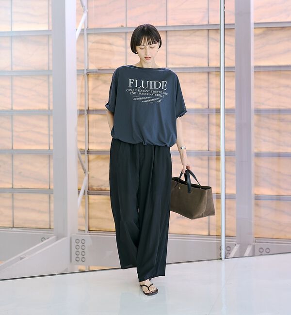 Rouge vif「【セットアップ対応】フィブリルイージーパンツ/ウエストゴム」|その他|