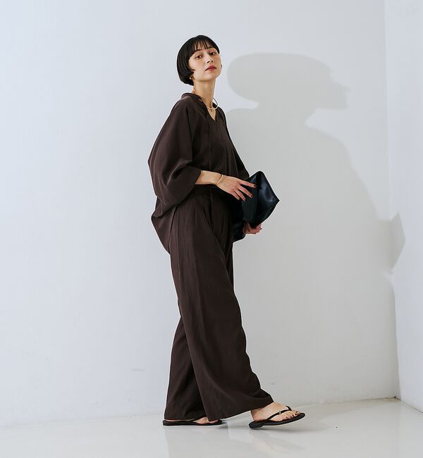 Rouge vif「【セットアップ対応】フィブリルイージーパンツ/ウエストゴム」|その他|