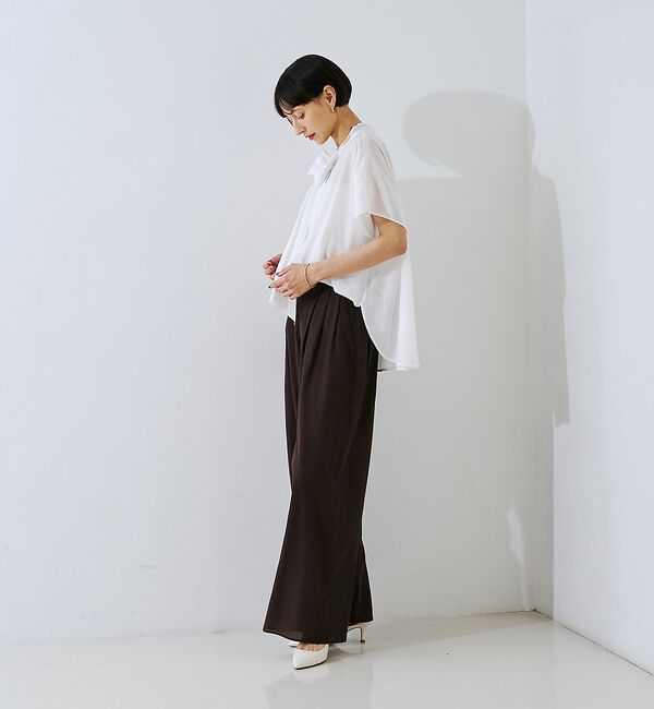 Rouge vif「【セットアップ対応】フィブリルイージーパンツ/ウエストゴム」|その他|